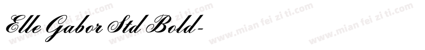 Elle Gabor Std Bold字体转换